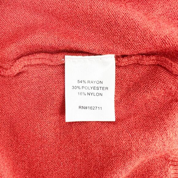 Love Ellie Women's Red Cross Long Sleeve Sweater Top Size S - Picture 4 of 4